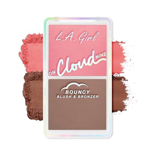 L.A. Girl On Cloud Nine Bouncy Blush Bronzer, Dreamy Pink GBL498