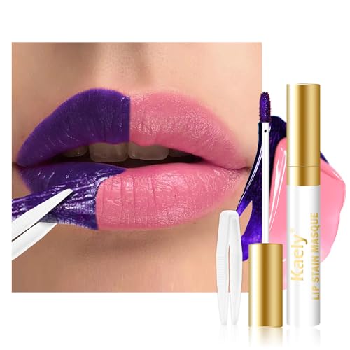 Kaely Light Rose Lip Stain Peel Off Masque, Long Lasting Waterproof Smudge Proof Lip Tint, Non-Transfer Semi Permanent Lip...