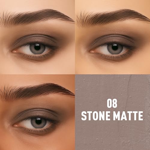 FV Matte Cream Eyeshadow Stick, Waterproof, Long-Lasting Cream Shadow, High Pigment Easy to Apply Eyeshadow Makeup, Stone ...