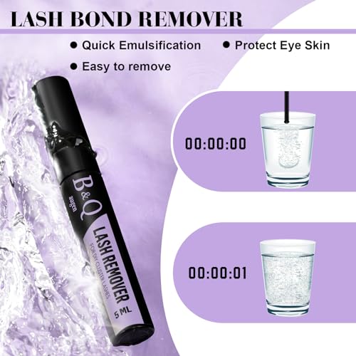 B&Q Lash Clusters Kit 280PCS Eyelash Clusters Kit,40D D 9-16MIX Individual Lash Comfortable Eyelash Extension Set, Classic...