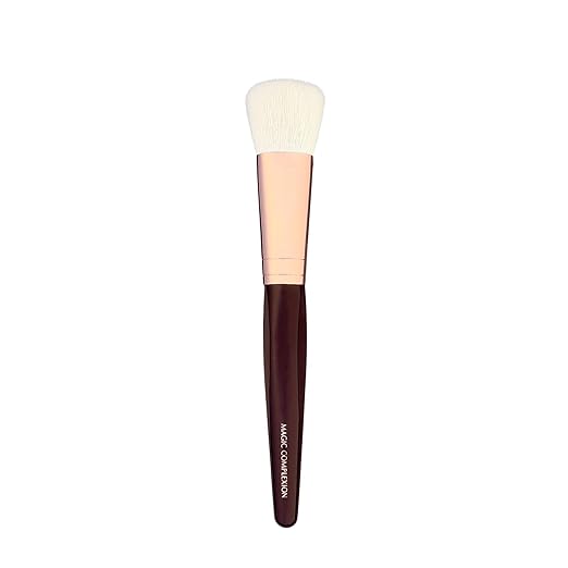 Charlotte Tilbury Magic Complexion Makeup Brush - Flat-Headed Foundation Brush with Synthetic Bristles for a Flawless, Ai...