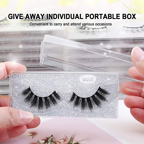 MAGEFY 30 Pairs 6 Styles Faux Mink Eyelashes, 16mm-20mm Lashes Natural Look to Dramatic False Eyelashes, Handmade Reusable...