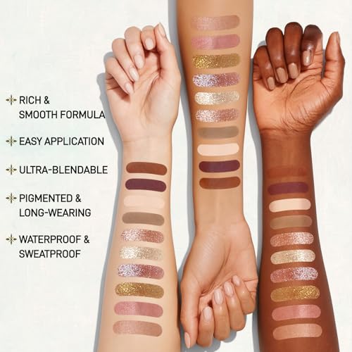 UCANBE Full Size Baked Makeup Palette Set - Include Blush, Bronzer, 8 Eyeshadows & Brushes, Pigmented All-in-One Face & Ey...