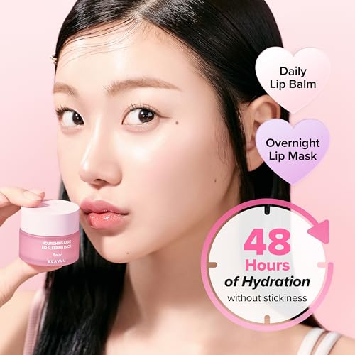 Klavuu Lip Mask Sleeping Pack (0.7oz) – Overnight Deep Hydrating Korean Lip Balm Treatment for Very Dry, Chapped Lips | Li...