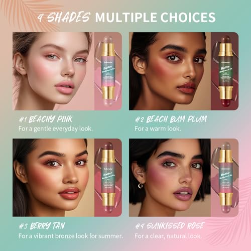 Butter Radiance & Go Dual-Ended Contour & Blush Stick - Multi Use Creamy Makeup Stick for Face, Cheeks, Lips | Buildable, ...