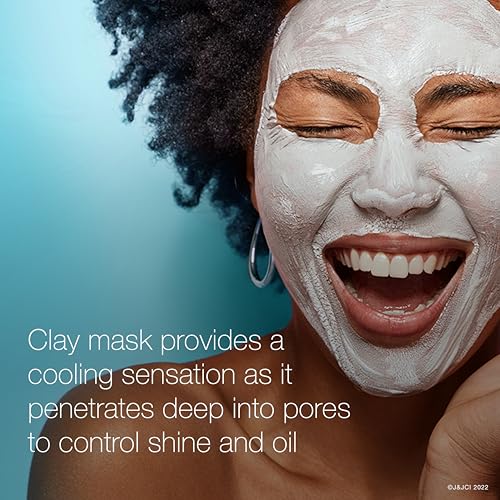 Neutrogena Clear Pore 2 in 1 Facial Cleanser/Face Mask with Kaolin & Bentonite Clay & 3.5% Benzoyl Peroxide Acne Treatment...