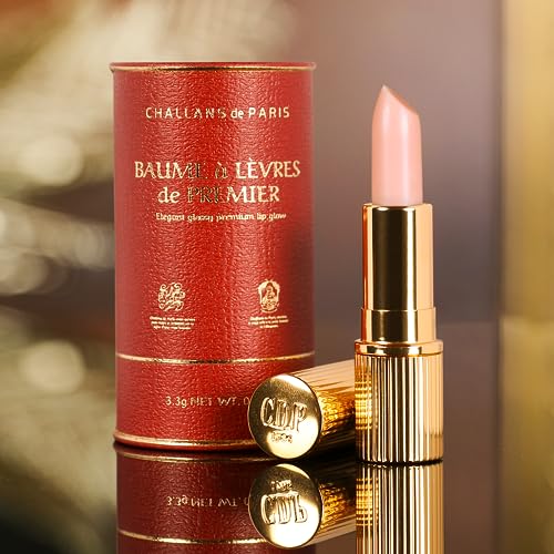 [CHALLANS de PARIS] BAUME à LÈVRES de PREMIER – Premium Tinted Lip Balm, Rose Glow, Moisturizing & Glossy Lip Care, Smooth...