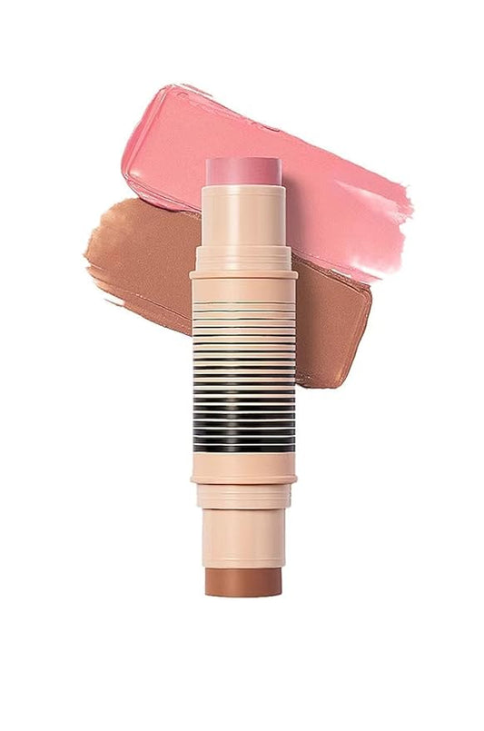 DIBS Beauty - Desert Island Duo Blush + Bronzer Stick, Creamy, buildable, blendable, streak-free - (2 You Do You/Mood Boos...
