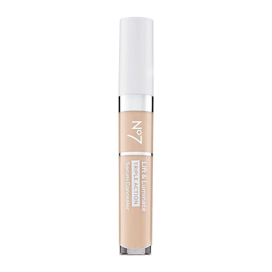 No7 Lift & Luminate Triple Action Serum Concealer - Fair - Anti Aging Liquid Concealer Makeup for Blemishes & Dark Circles...