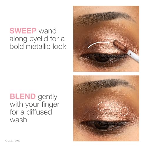 Neutrogena Sensitive Skin Eyeshadow + Primer, a Longwearing, 2-in-1 Metallic Eyeshadow for Sensitive Skin with Pro-Vitamin...