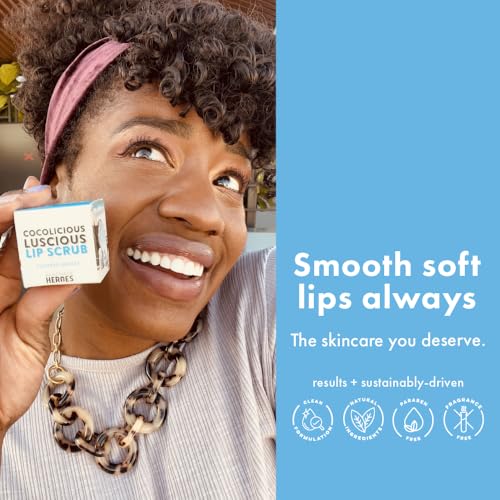 Handmade Heroes 100% Natural Lip Scrub, Vegan Conditioning Coconut Exfoliator - Gentle Exfoliant, Sugar Polish and Scrubbe...