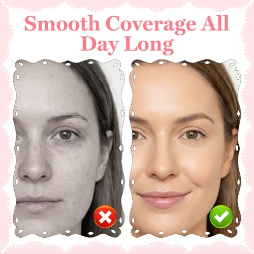 Concealer Brush Under Eye Small Flat Angled Bristles Triangle Brushes Multitask Makeup Brush Precise Coverage for Blemishe...