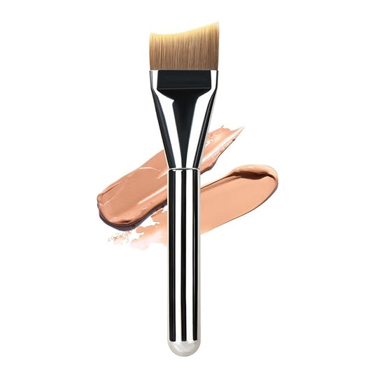 MSQ Foundation Brush, Angled Makeup Brush Ultra Thin Facial Brush Face Mask Brushes for Liquid Foundation, Blending Cream,...