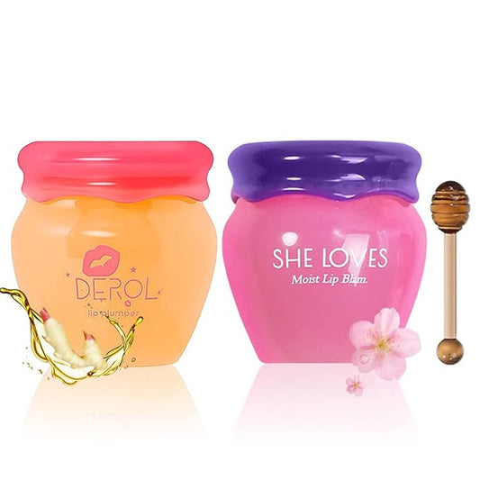 Ginger Lip Mask Magical Lip Plumper, Lip Plumping Balm with Beeswax and Vitamin E, DEROL Lip Plumper, Day&Night Use Lip En...