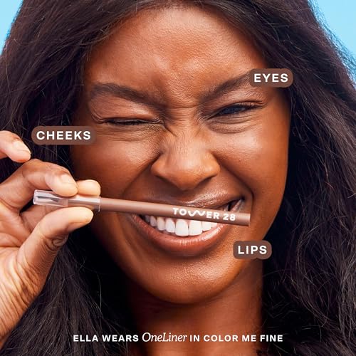 Tower 28 OneLiner - Multi-Use Creamy Lip Liner, Eyeliner & Face Makeup Pencil for Sensitive Skin - Hydrating, Vegan Formul...