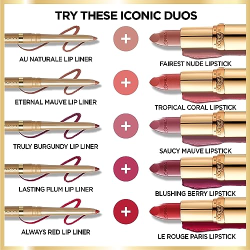 L'Oreal Paris Colour Riche Original Creamy, Hydrating Satin Lipstick with Argan Oil and Vitamin E, Divine Wine , 1 Count