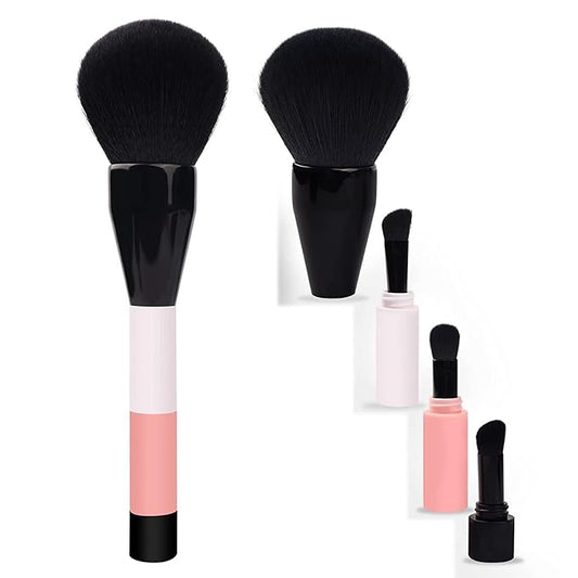 Makeup Brushes Daubigny 4IN1 Powder brush Premium Durable Kabuki Makeup Brush Eyeshadow Brush Concealer Brush Perfect For ...