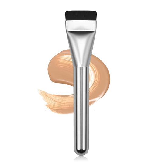 Flat Foundation Brush for Liquid Makeup,14CM Premium Fast Flawless Flat Top Kabuki Makeup Brushes Face Cosmetics Concealer...