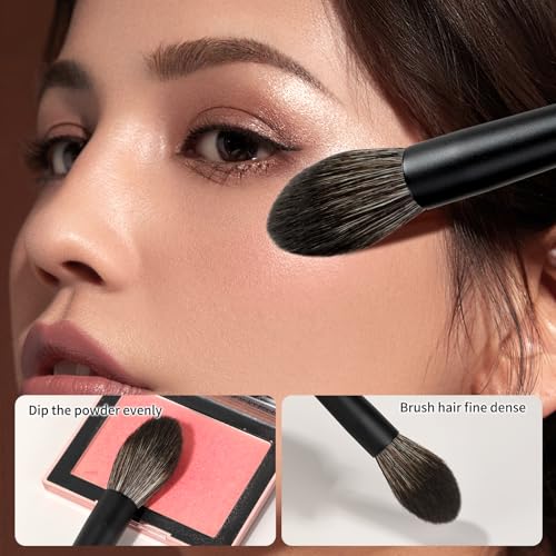 MSQ Blush Powder Makeup Brush for Blush & Bronzer, Eco-Friendly Premium Makeup Brush, Synthetic Bristles, Ideal for Highli...