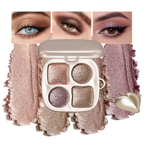 Eyeshadow Palette Multi-Finish , Matte Shimmer Metallic Eye Brightening Palette with Silky Smooth Powder, Fine Shimmer Duo...
