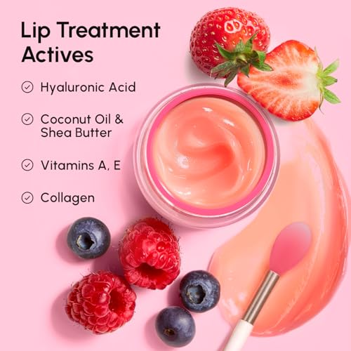 MAREE Lip Mask Overnight - Lip Moisturizer For Very Dry Lips - Hydrating Lip Butter Balm with Hyaluronic Acid & Collagen -...