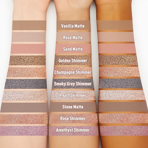 FV Matte Cream Eyeshadow Stick, Waterproof, Long-Lasting Cream Shadow, High Pigment Easy to Apply Eyeshadow Makeup, Stone ...