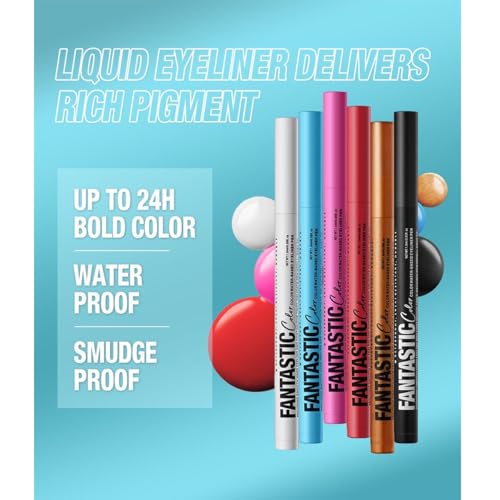 Wavuketu Burgundy Liquid Eyeliner Waterproof Long Lasting Burgundy Eyeliner Pencil Smudge proof Hypoallergenic eyeliner bu...