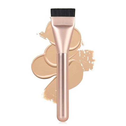 Ultrathin Foundation Brush for Liquid Makeup,Flat Spatula Liquid Foundation Brush Premium Face Makeup Brush for Blending C...