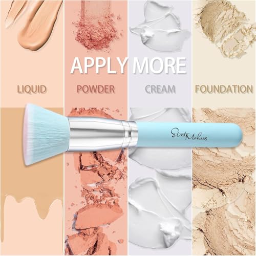 Makeup Brushes Foundation Brush for Liquid Makeup, Flat Top Kabuki Foundation Brush Premium Make up Brushes Liquid Blendin...