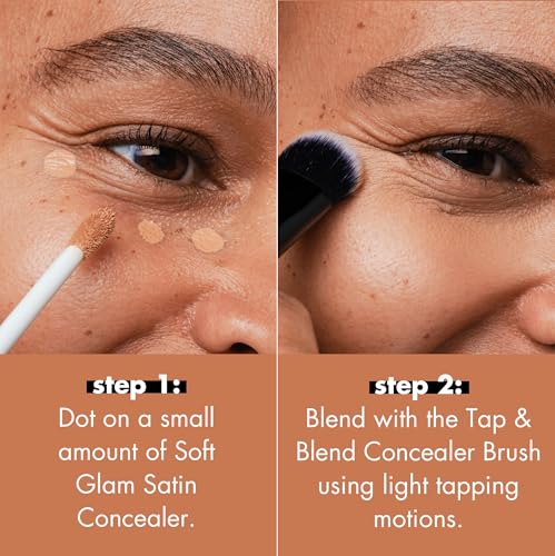 e.l.f. Tap & Blend Concealer Brush, Covers Blemishes & Dark Spots For An Airbrushed Finish With A Precision Tip, Syntheti...