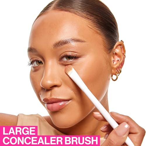 wet n wild Concealer Brush, Under Eye & Brow Blending for Large Max Coverage, Ergonomic Handle for Comfortable Precision C...