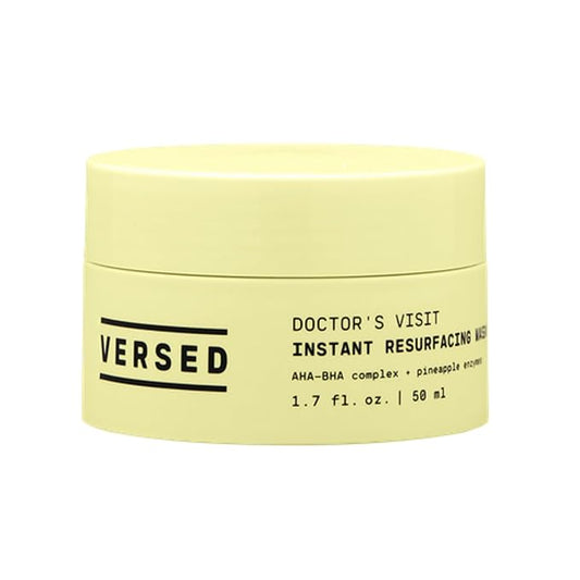 Versed Doctor’s Visit Instant Resurfacing Face Mask - AHA, BHA and Enzyme Exfoliating Mask Helps Reduce Hyperpigmentation...