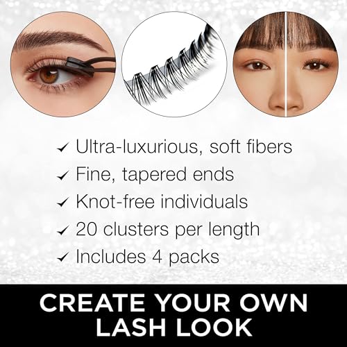Ardell Faux Mink DIY Lash Clusters - Cluster Eyelash Extensions, Individual Lashes, Eyelash Clusters, Lash Extension Shor...