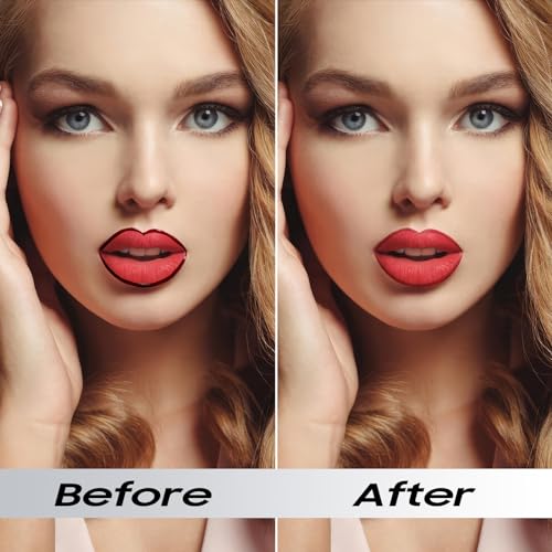 Anguishil Peel Off Lip Stain, Tattoo Lip Stain Peel Off Lip Liner, Long-Wearing & Waterproof, Moisturizing Highly Pigmente...