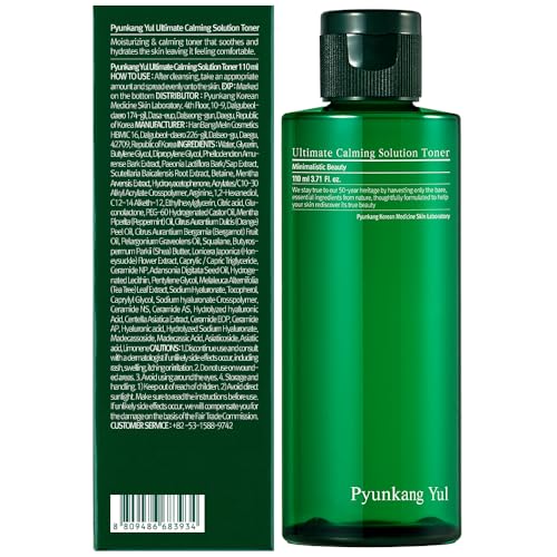[PKY] Pyunkang Yul Ultimate Calming Solution Toner with Honeysuckle Flower, Ceramides, Hyaluronic Acid, Centella Asiatica,...