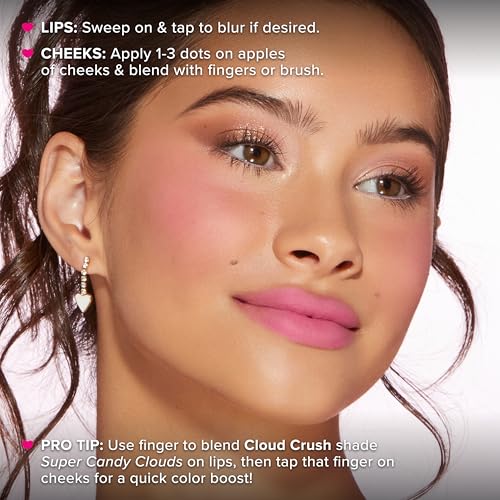 Too Faced Cloud Crush Whipped Lip & Cheek | Creamy Multi-Use Formula with Hyaluronic Oil for a Soft-Focus Longwear Flush