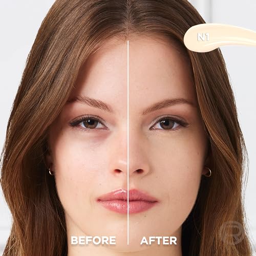 L'Oreal Paris True Match Radiant Serum Concealer, Brightening Under Eye Concealer Make Up with 1.5% Hyaluronic Acid and Ca...