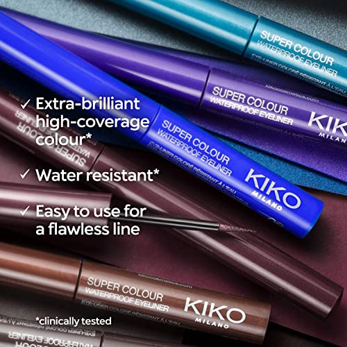 KIKO Milano Super Colour Waterproof Eyeliner | High Coverage And Water-resistant