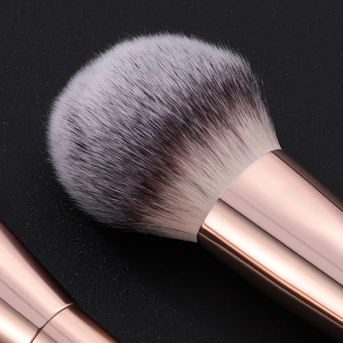 GEMSANVA Foundation Brush & Concealer Brush - Multi-Use Dual Ended Makeup Contour Brush for Cream, Liquid, Powder