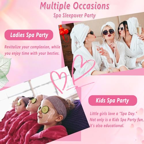 100Pcs Spa Party Supplies for Girls,Spa Party Favors Skincare Fruit Face Masks,Lip Masks,Under Eye Patches,Hand Cream,Lip ...
