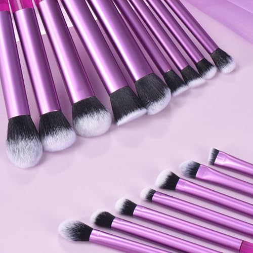 111 Makeup Brushes Set 22 Pcs Makeup Kit With Case Premium Soft Synthetic Hair Foundation Brush Concealer Brush Eyeshadow ...