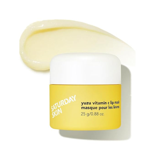 Saturday Skin Yuzu Vitamin C Lip Mask Overnight Lip Sleeping Mask Moisturizing For All Skin Types Softer & Smoother Pout L...