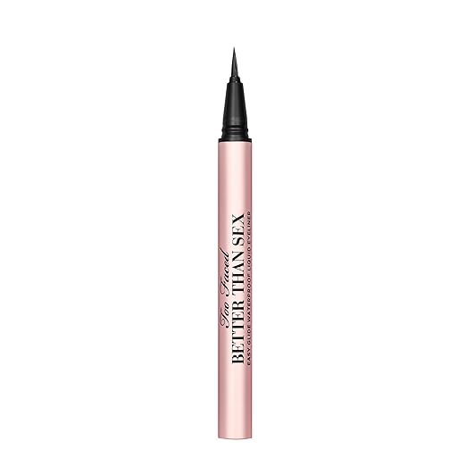 Too Faced Better Than Sex Easy Glide Liquid Eyeliner | Flake & Waterproof Liquid Eyeliner For Intense Pigment, 0.02 Fl Oz