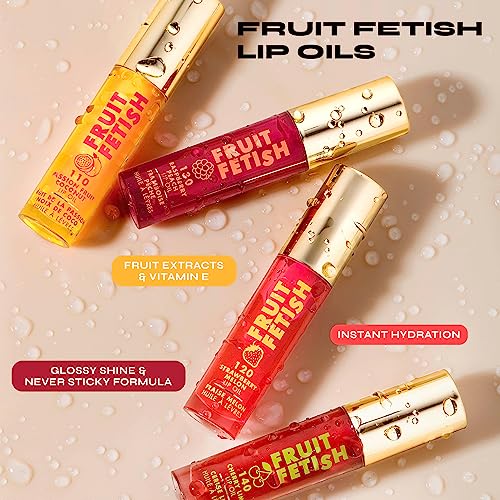 Milani Fruit Fetish Lip Oil with Vitamin E for Instant Hydration, Fruit Extract Infused Lip Treatment and Moisturizing Lip...