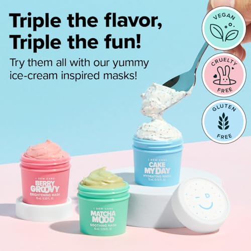 I DEW CARE Wash Off Face Mask Skincare Gift Set - Mini Scoops | Facial Masks, Matcha, Korean Skincare, Pore Cleansing Mas...