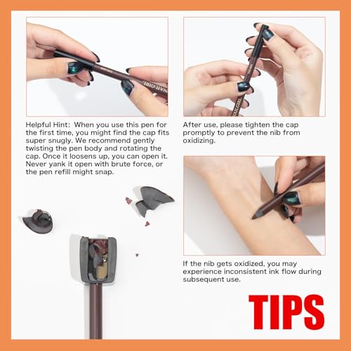 24HR Waterproof Eyeliner Pencil with Built-In Sharpener – Long Lasting, Smudge-Proof, Creamy Glide, Bold Pigment, Vegan & ...