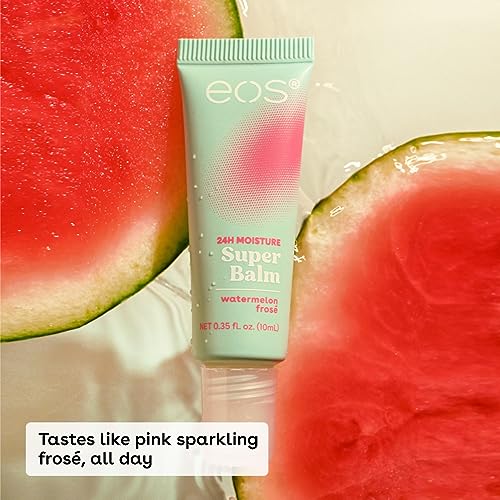 eos 24H Moisture Super Balm- Watermelon Frosé & Mango Melonade, Lip Mask, Day or Night Lip Treatment, Made for Sensitive S...