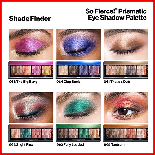 Revlon So Fierce Prismatic Eyeshadow Palette, Eye Makeup, Ultra Creamy Pigmented in Blendable Matte & Pearl Finishes, 962 ...