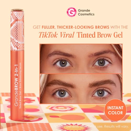Grande Cosmetics GrandeBROW 2-in-1 Tinted Brow Gel + Brow Enhancing Serum