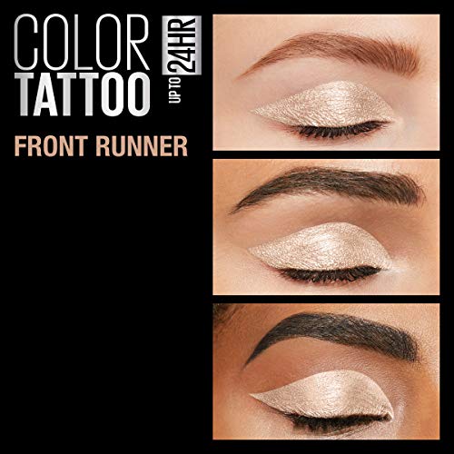Maybelline New York Color Tattoo 24 Hour Longwear Cream Eyeshadow Makeup, Front Runner, 1 Count